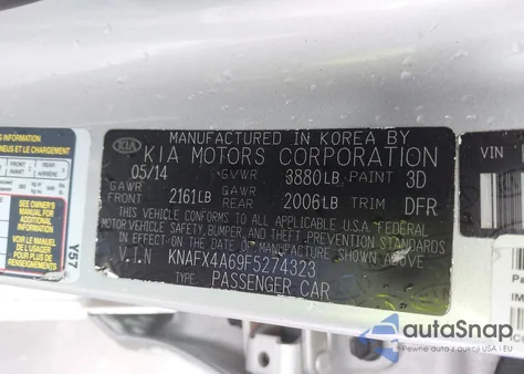 2015 Kia Forte Lx z USA, uszkodzony, nr VIN KNAFX4A69F5274323